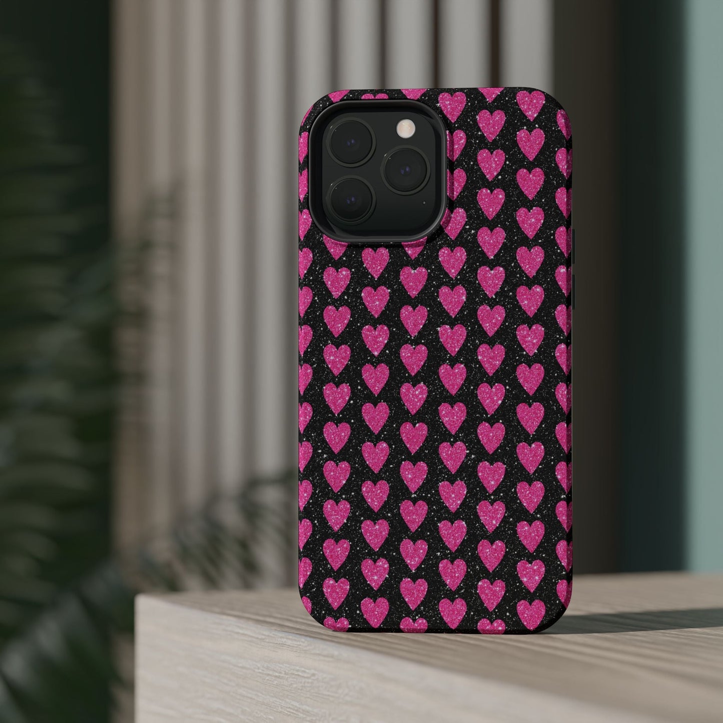 Glitter Pink Hearts MagSafe Case - BOGO Cases