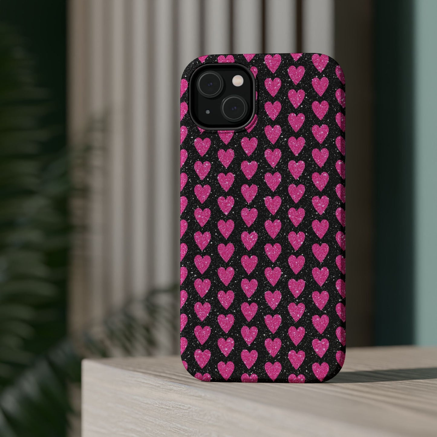 Glitter Pink Hearts MagSafe Case - BOGO Cases