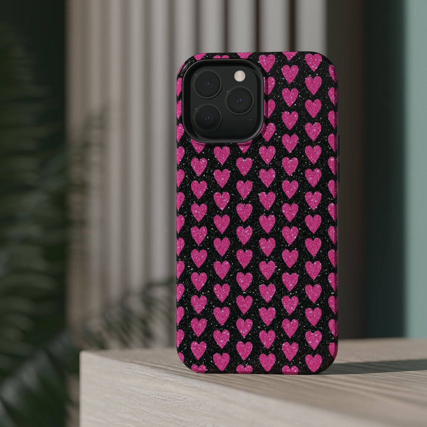 Glitter Pink Hearts MagSafe Case - BOGO Cases