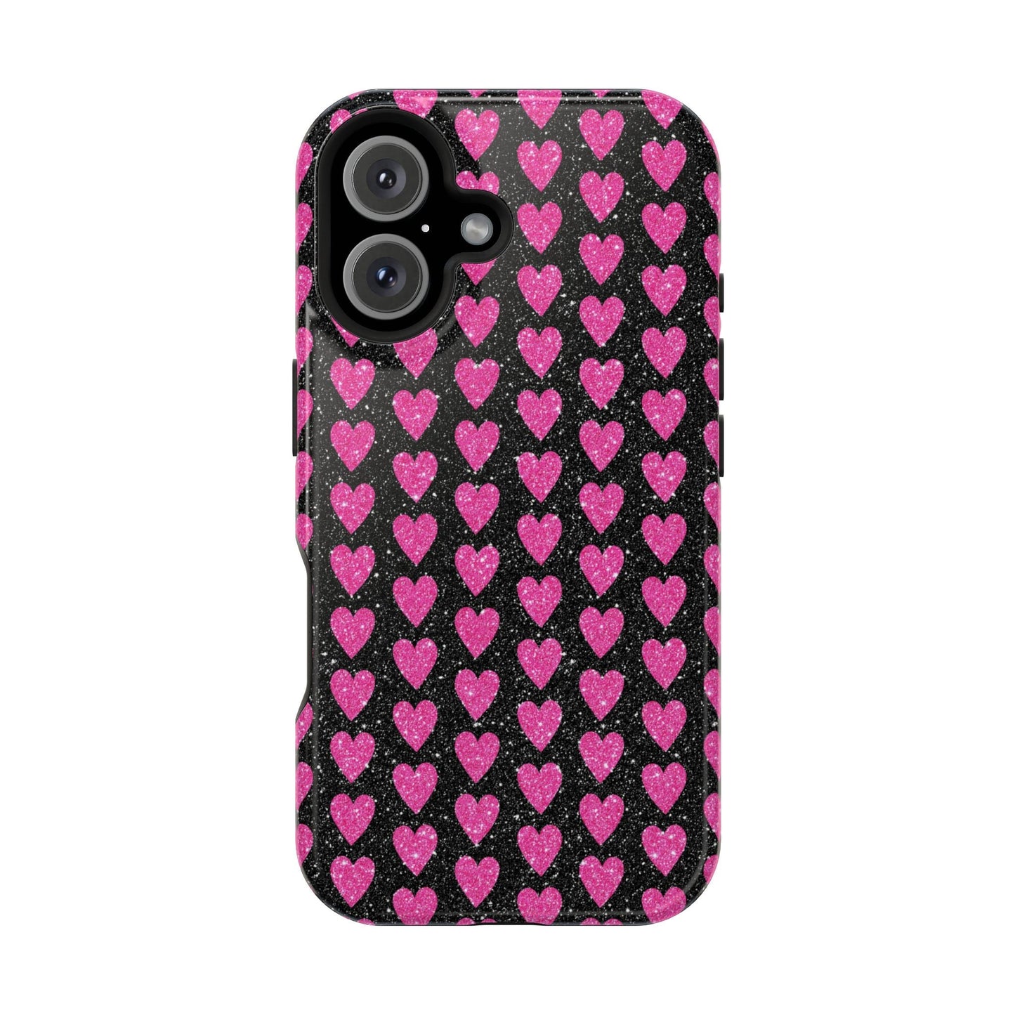 Glitter Pink Hearts MagSafe Case - BOGO Cases