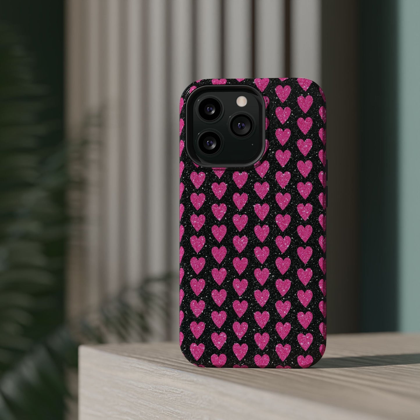 Glitter Pink Hearts MagSafe Case - BOGO Cases