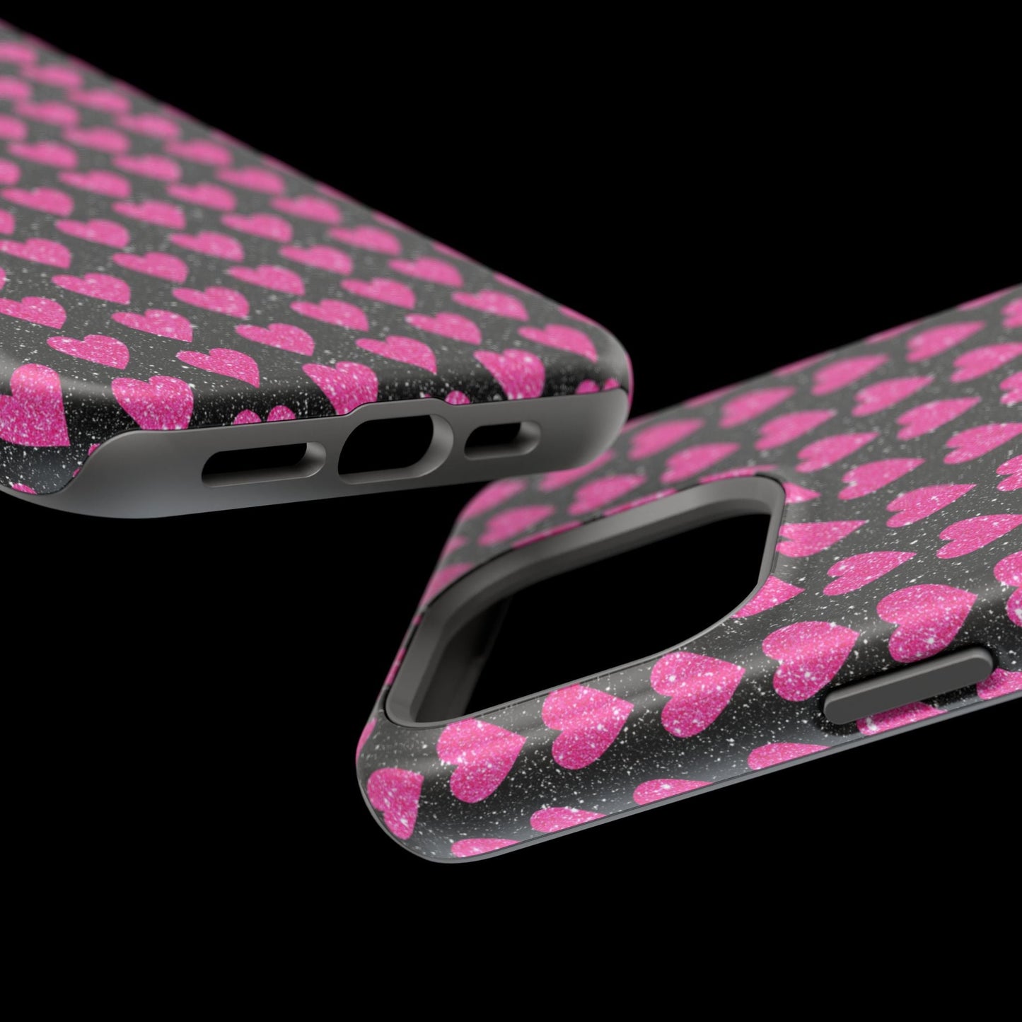 Glitter Pink Hearts MagSafe Case - BOGO Cases