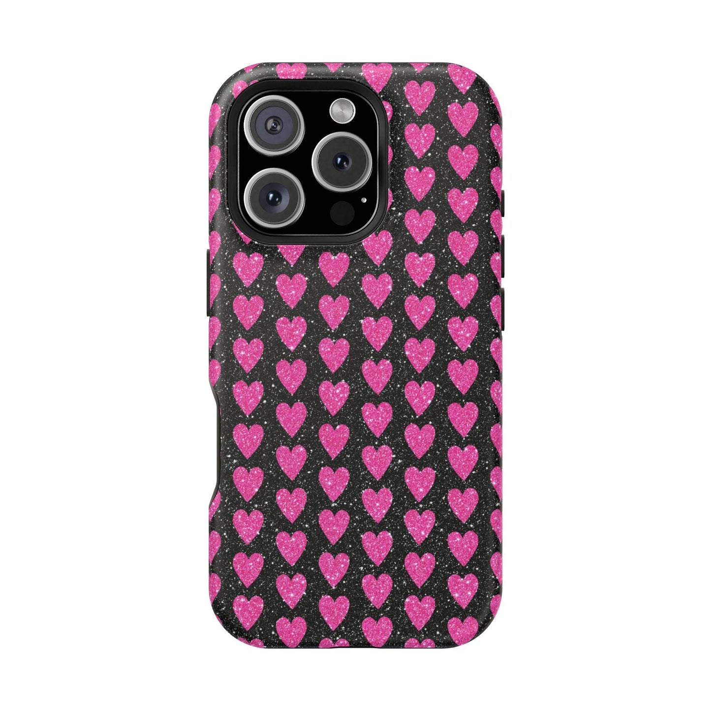 Glitter Pink Hearts MagSafe Case - BOGO Cases