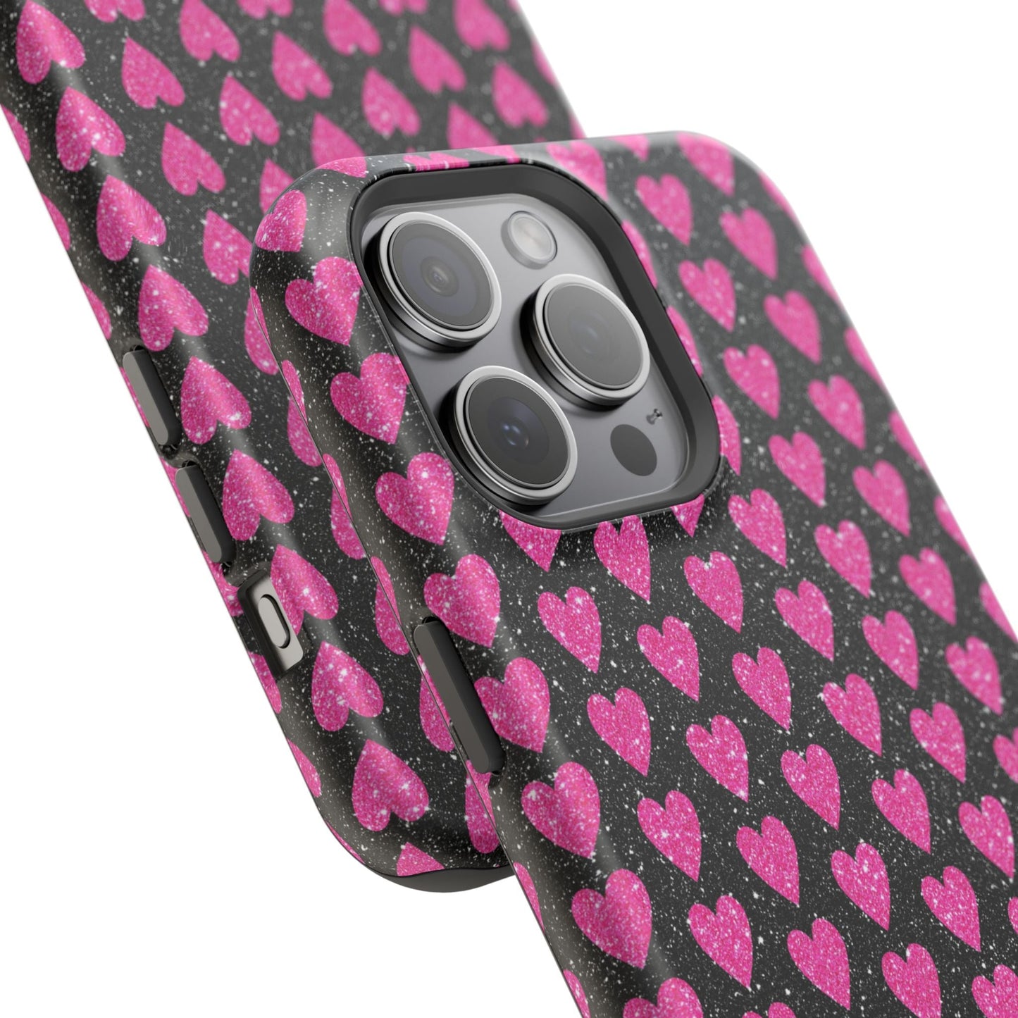 Glitter Pink Hearts MagSafe Case - BOGO Cases