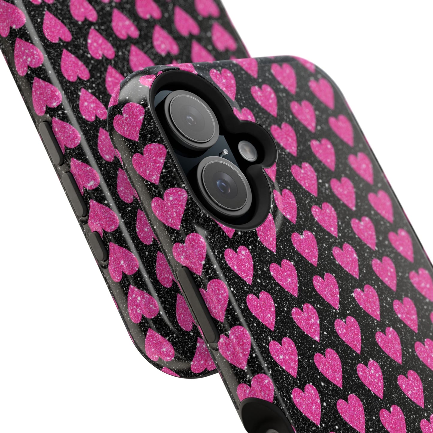 Glitter Pink Hearts MagSafe Case - BOGO Cases