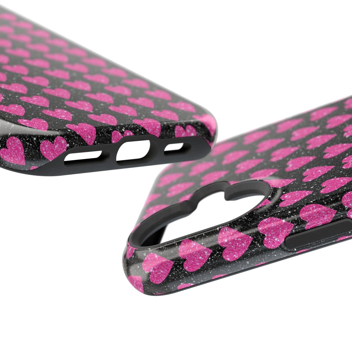 Glitter Pink Hearts MagSafe Case - BOGO Cases