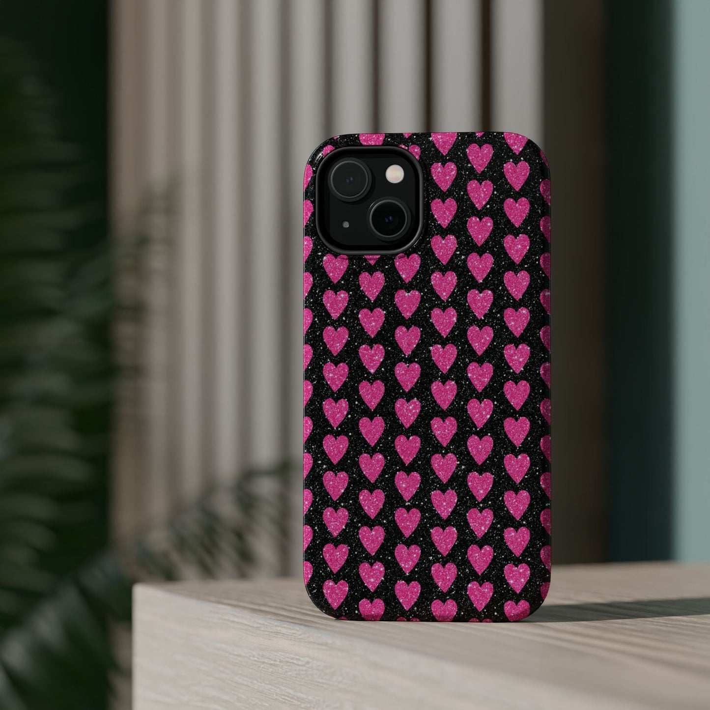 Glitter Pink Hearts MagSafe Case - BOGO Cases