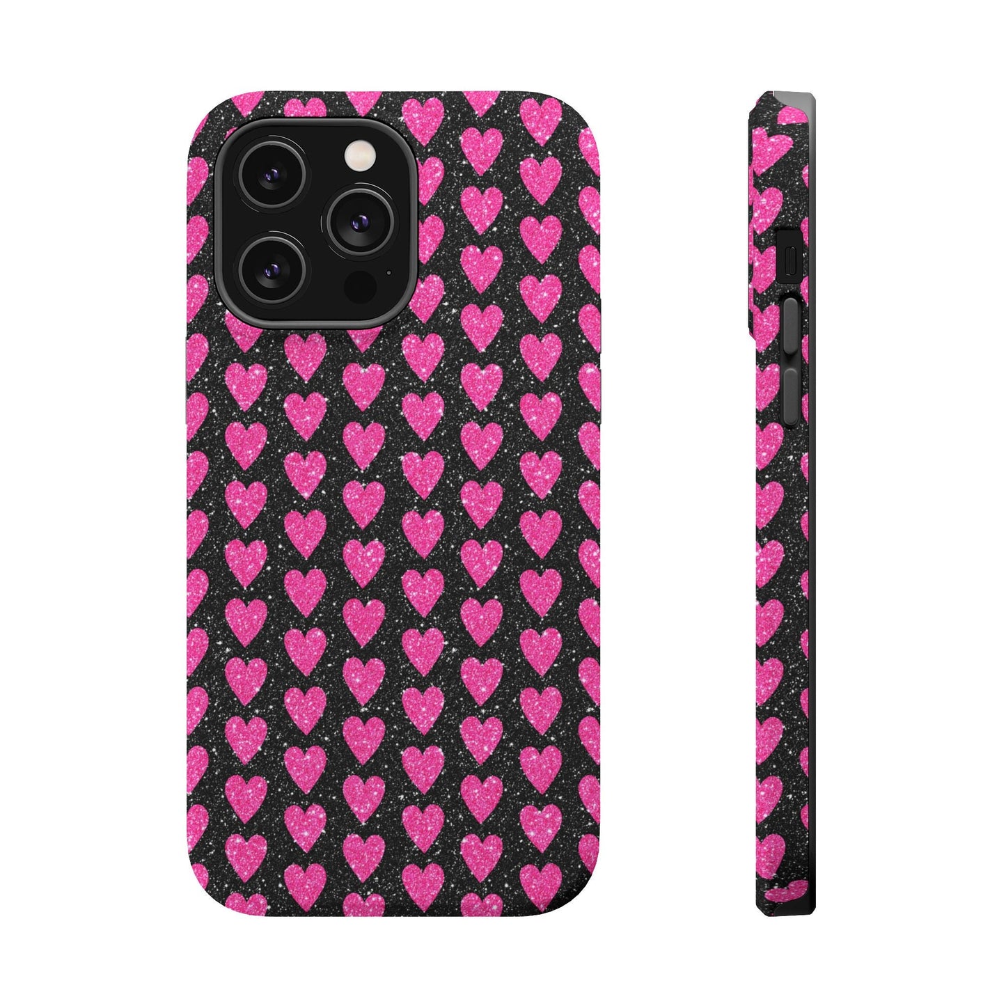 Glitter Pink Hearts MagSafe Case - BOGO Cases