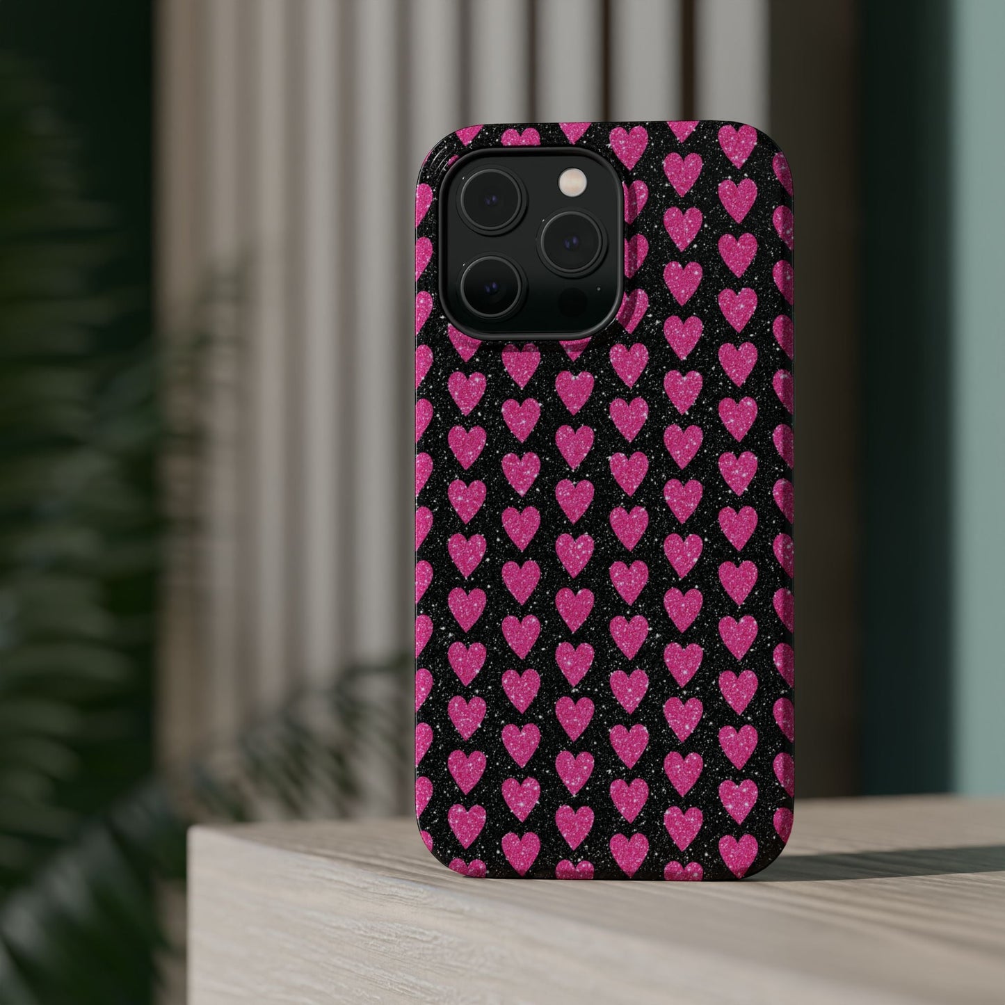 Glitter Pink Hearts MagSafe Case - BOGO Cases