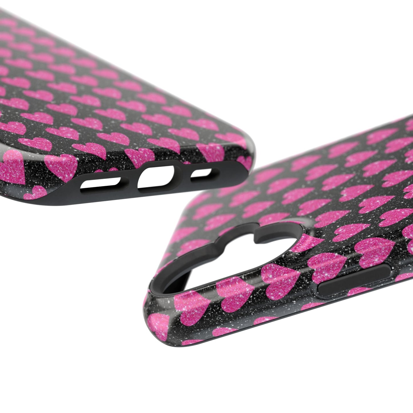 Glitter Pink Hearts MagSafe Case - BOGO Cases