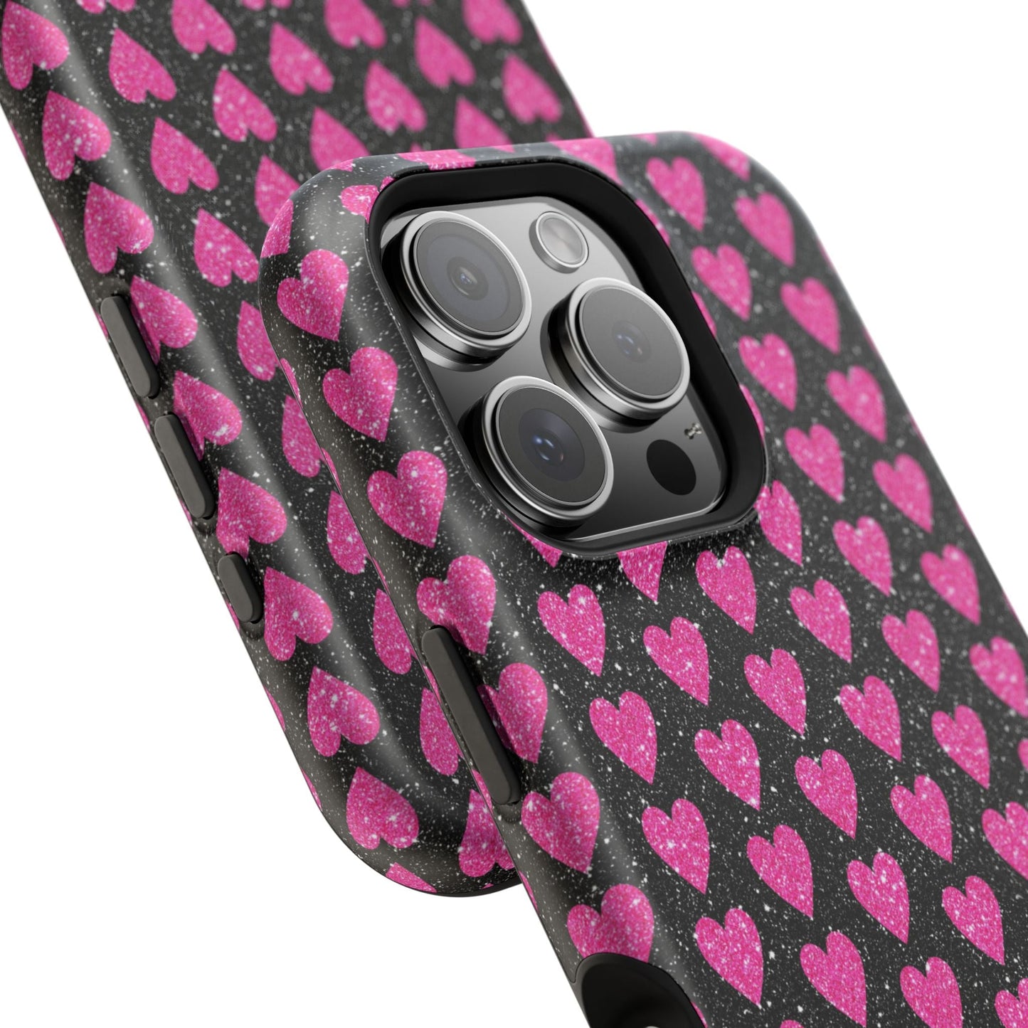 Glitter Pink Hearts MagSafe Case - BOGO Cases