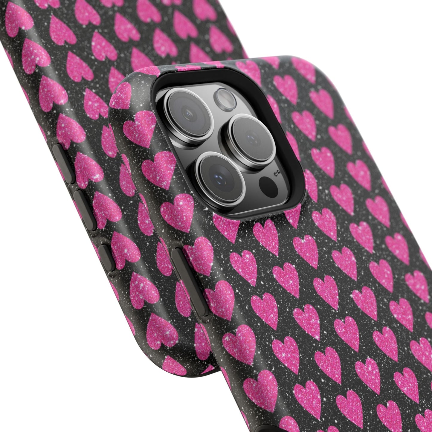 Glitter Pink Hearts MagSafe Case - BOGO Cases