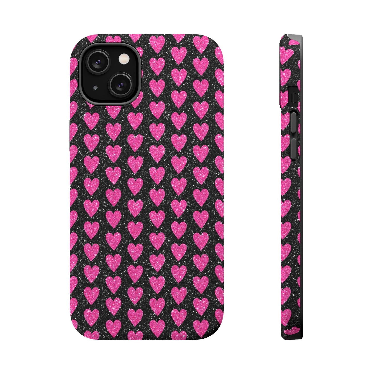 Glitter Pink Hearts MagSafe Case - BOGO Cases