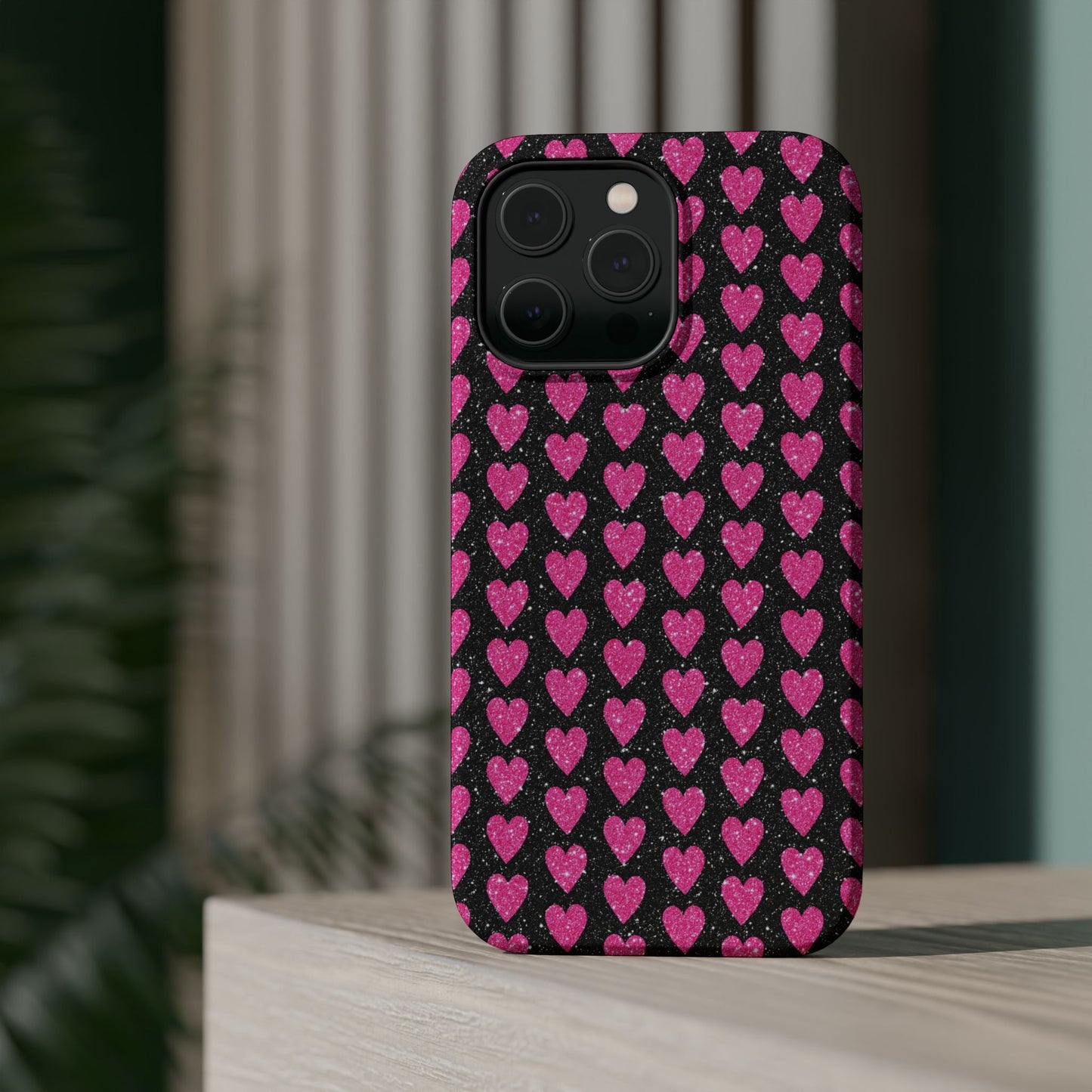 Glitter Pink Hearts MagSafe Case - BOGO Cases