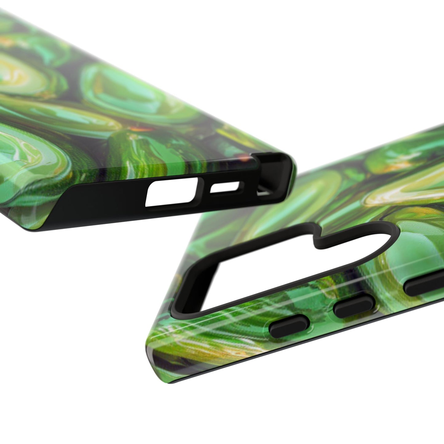 Glossy Avocado Samsung Galaxy Case – Sleek Green 3D Fruit Design, Durable and Stylish - BOGO Cases