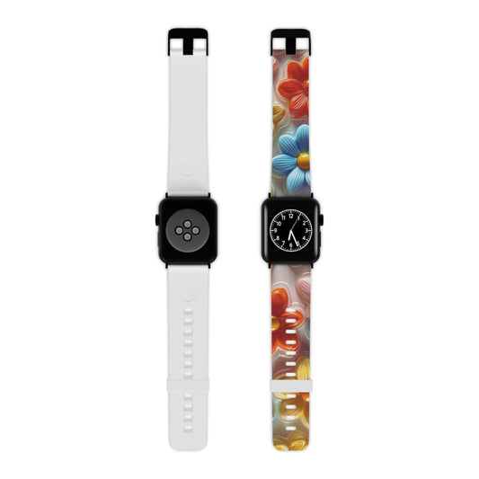 Glossy Retro Flower Apple Watch Band - BOGO Cases