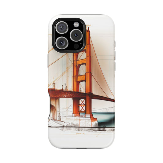 Golden Gate Bridge MagSafe iPhone Case - San Francisco Landmark - BOGO Cases