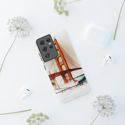 Golden Gate Bridge Samsung Galaxy Case - Architectural Sketch Design - BOGO Cases
