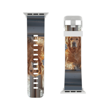 Golden Retriever on Porch Apple Watch Band - BOGO Cases