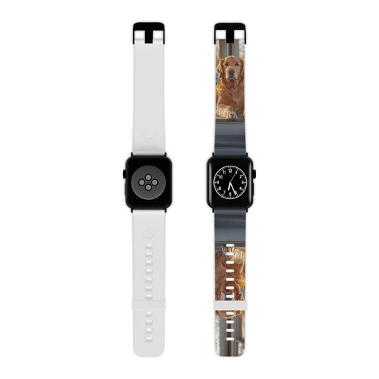 Golden Retriever on Porch Apple Watch Band - BOGO Cases