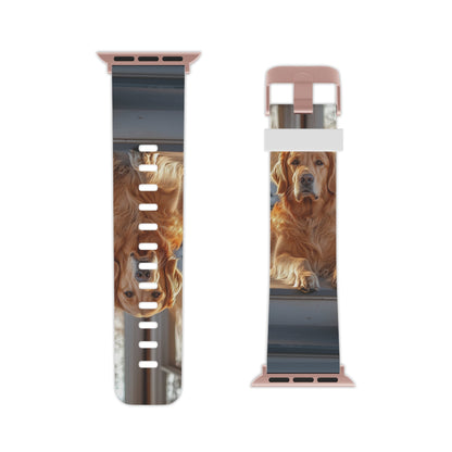 Golden Retriever on Porch Apple Watch Band - BOGO Cases