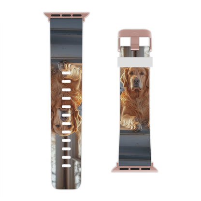 Golden Retriever on Porch Apple Watch Band - BOGO Cases