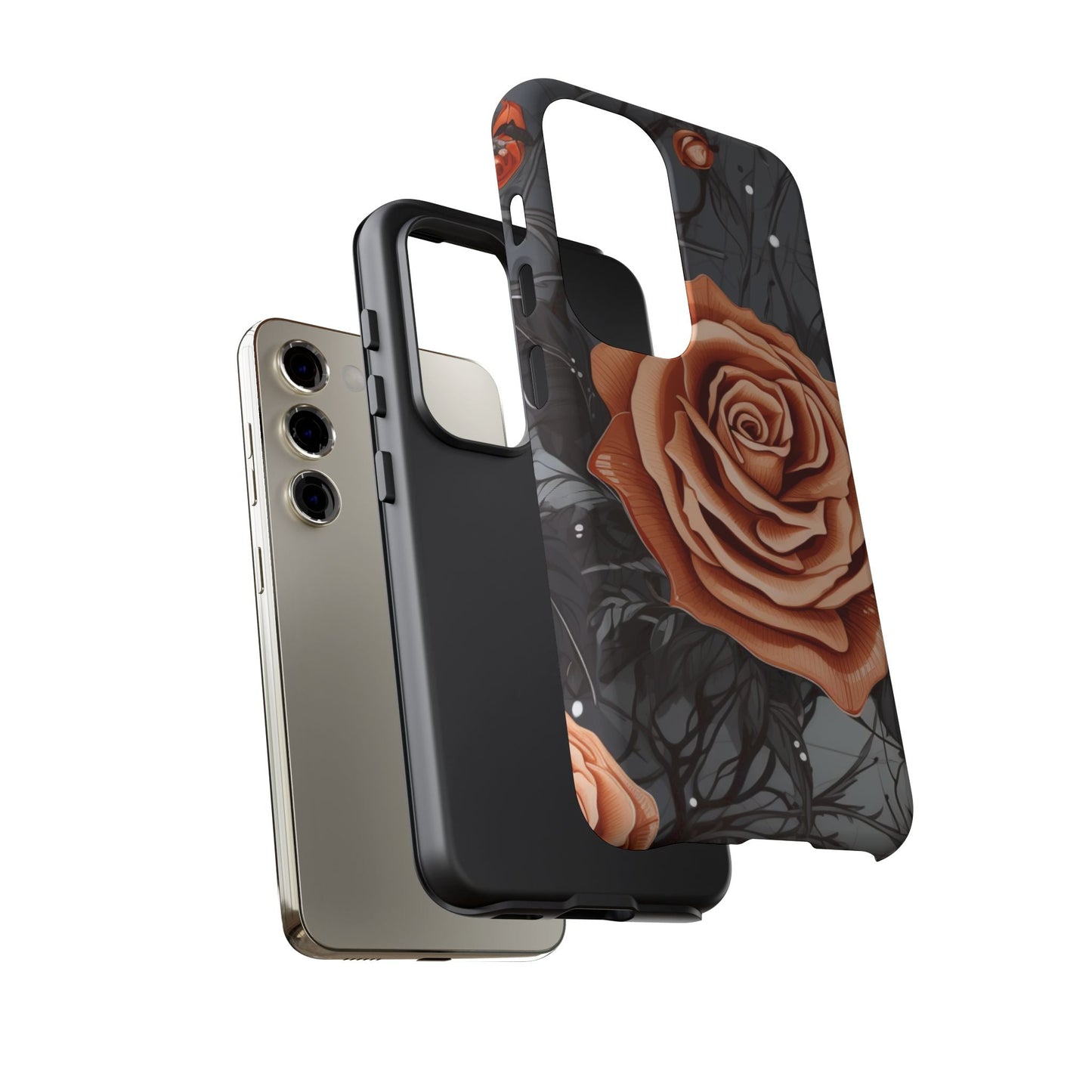 Gothic Orange Rose Samsung Galaxy Case - BOGO Cases