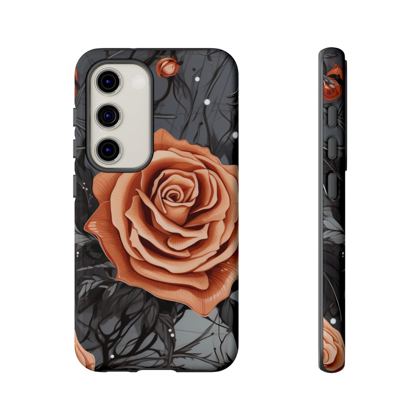 Gothic Orange Rose Samsung Galaxy Case - BOGO Cases