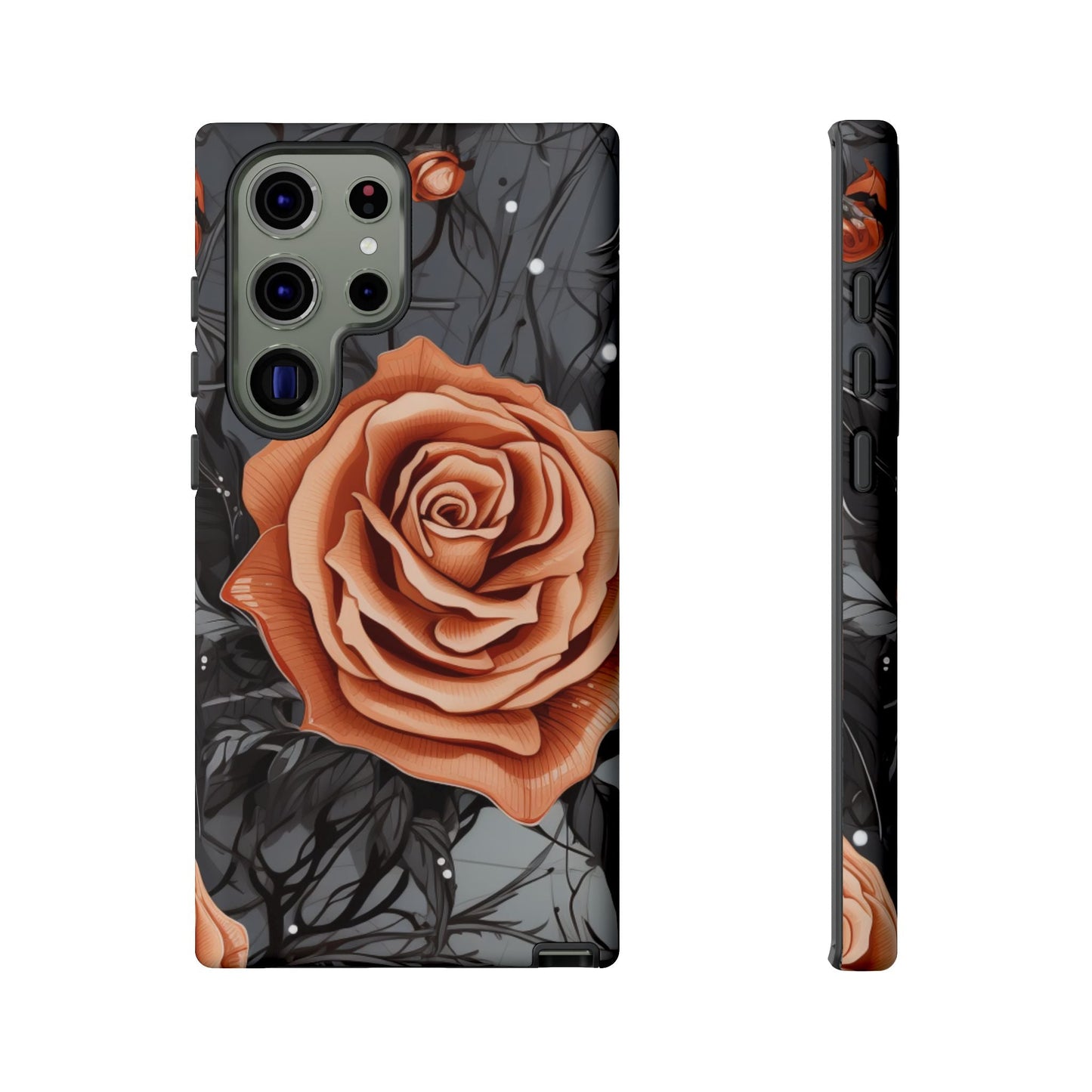 Gothic Orange Rose Samsung Galaxy Case - BOGO Cases