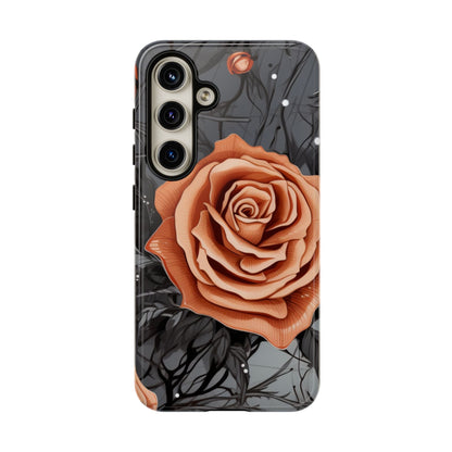 Gothic Orange Rose Samsung Galaxy Case - BOGO Cases