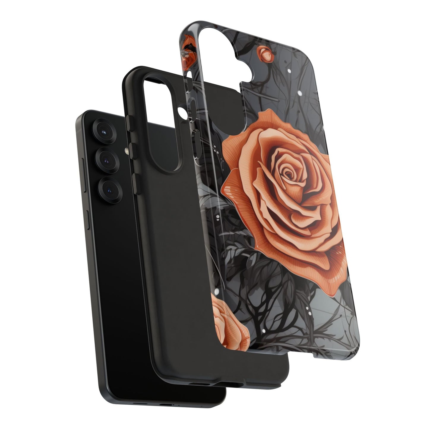 Gothic Orange Rose Samsung Galaxy Case - BOGO Cases