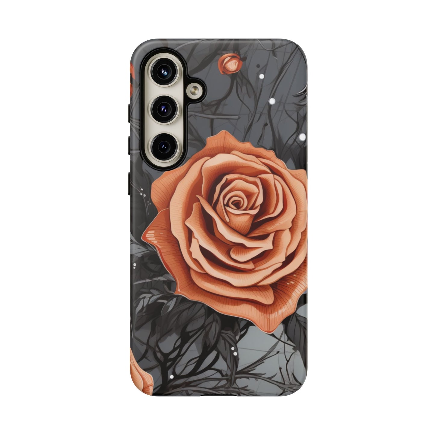 Gothic Orange Rose Samsung Galaxy Case - BOGO Cases