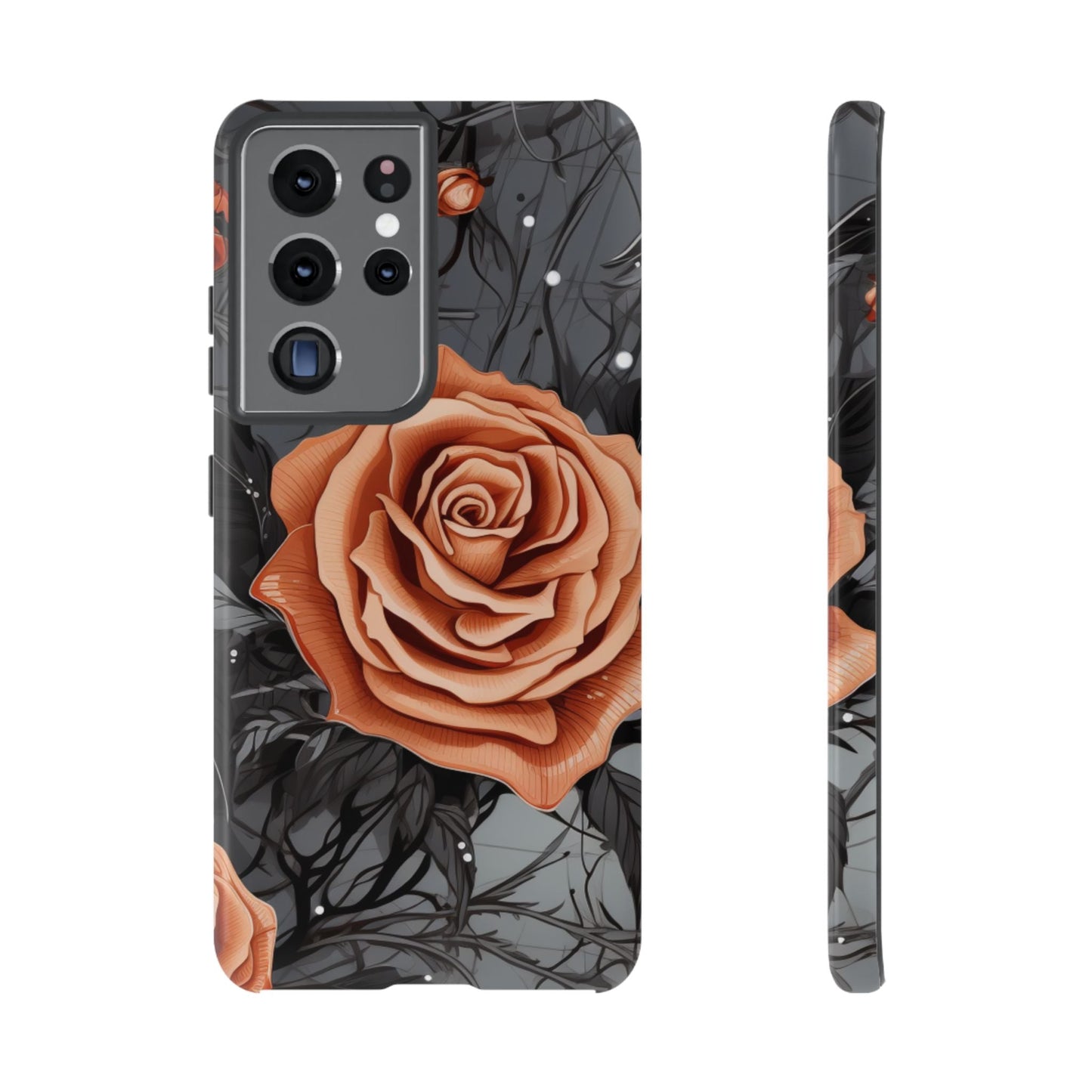 Gothic Orange Rose Samsung Galaxy Case - BOGO Cases