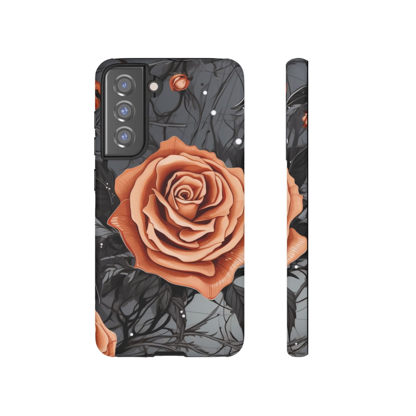 Gothic Orange Rose Samsung Galaxy Case - BOGO Cases