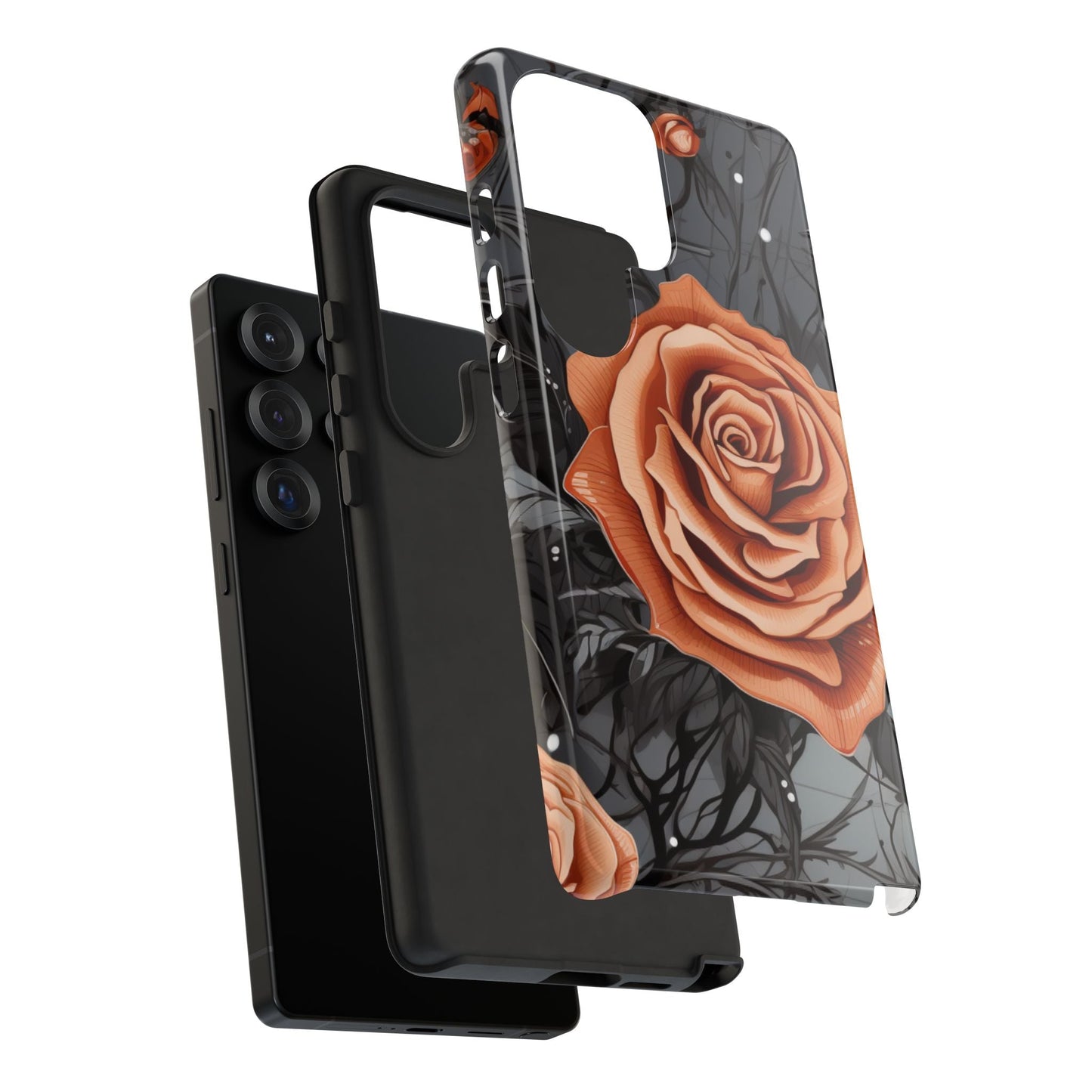 Gothic Orange Rose Samsung Galaxy Case - BOGO Cases
