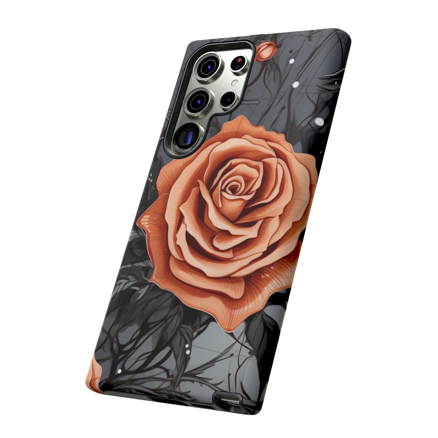 Gothic Orange Rose Samsung Galaxy Case - BOGO Cases