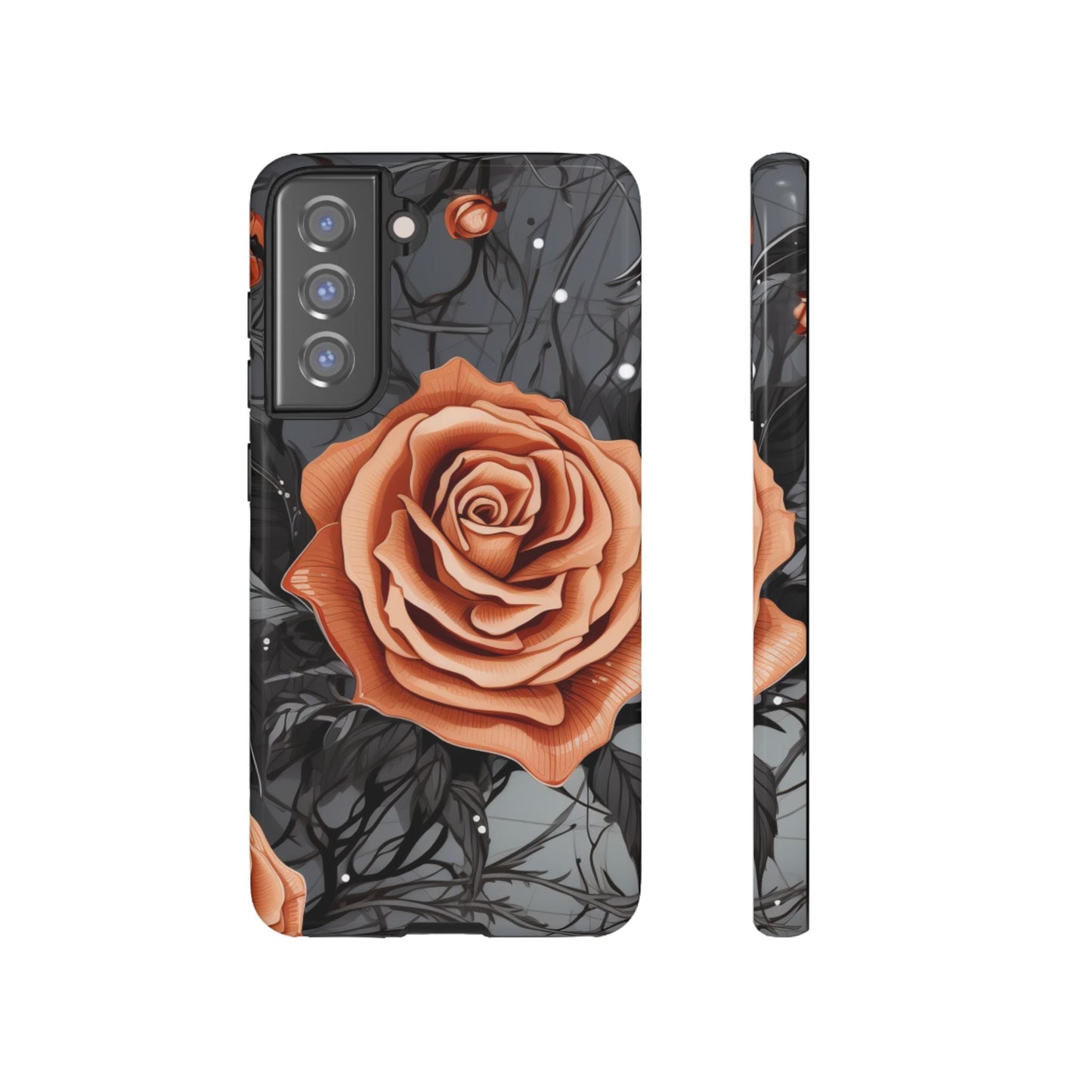 Gothic Orange Rose Samsung Galaxy Case - BOGO Cases