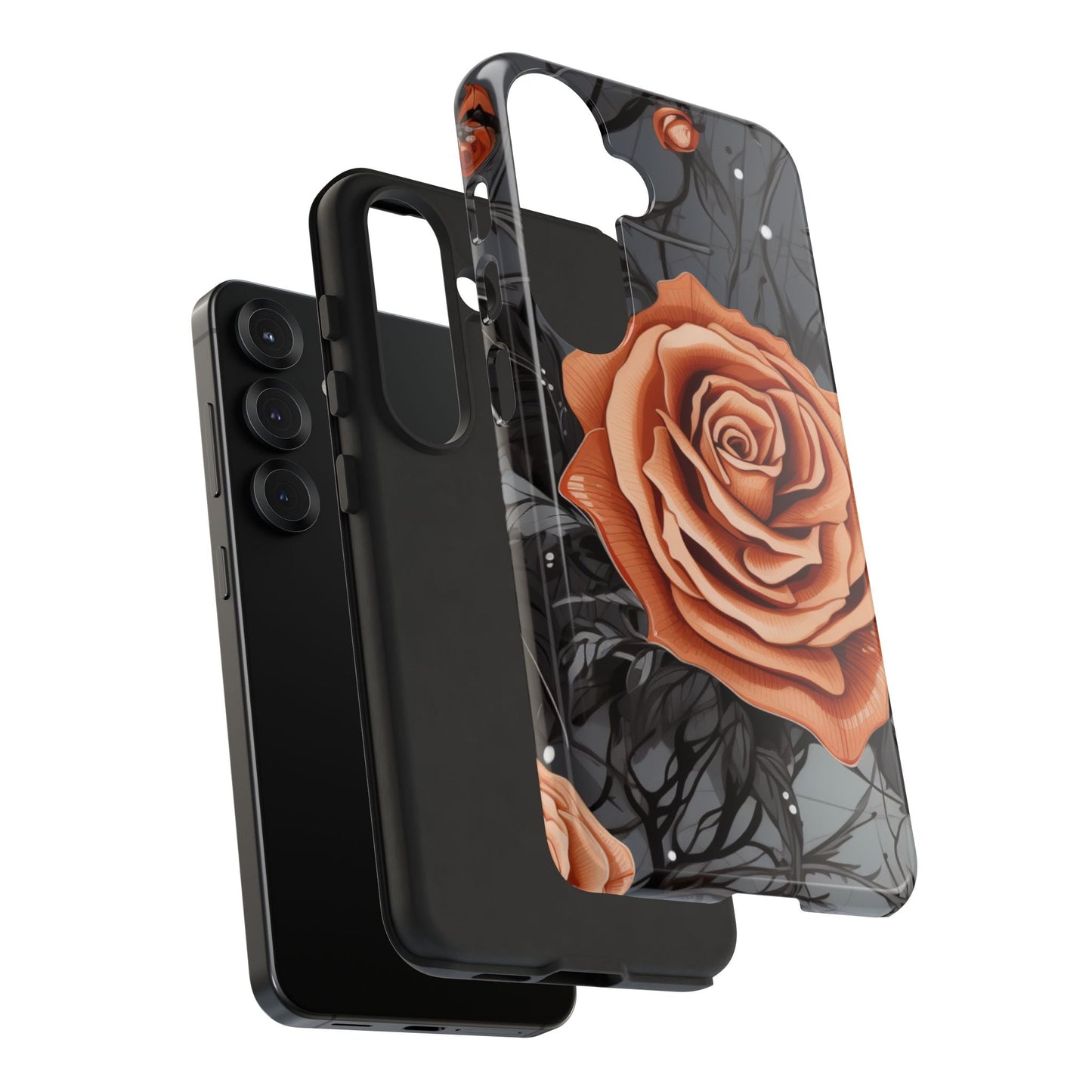 Gothic Orange Rose Samsung Galaxy Case - BOGO Cases