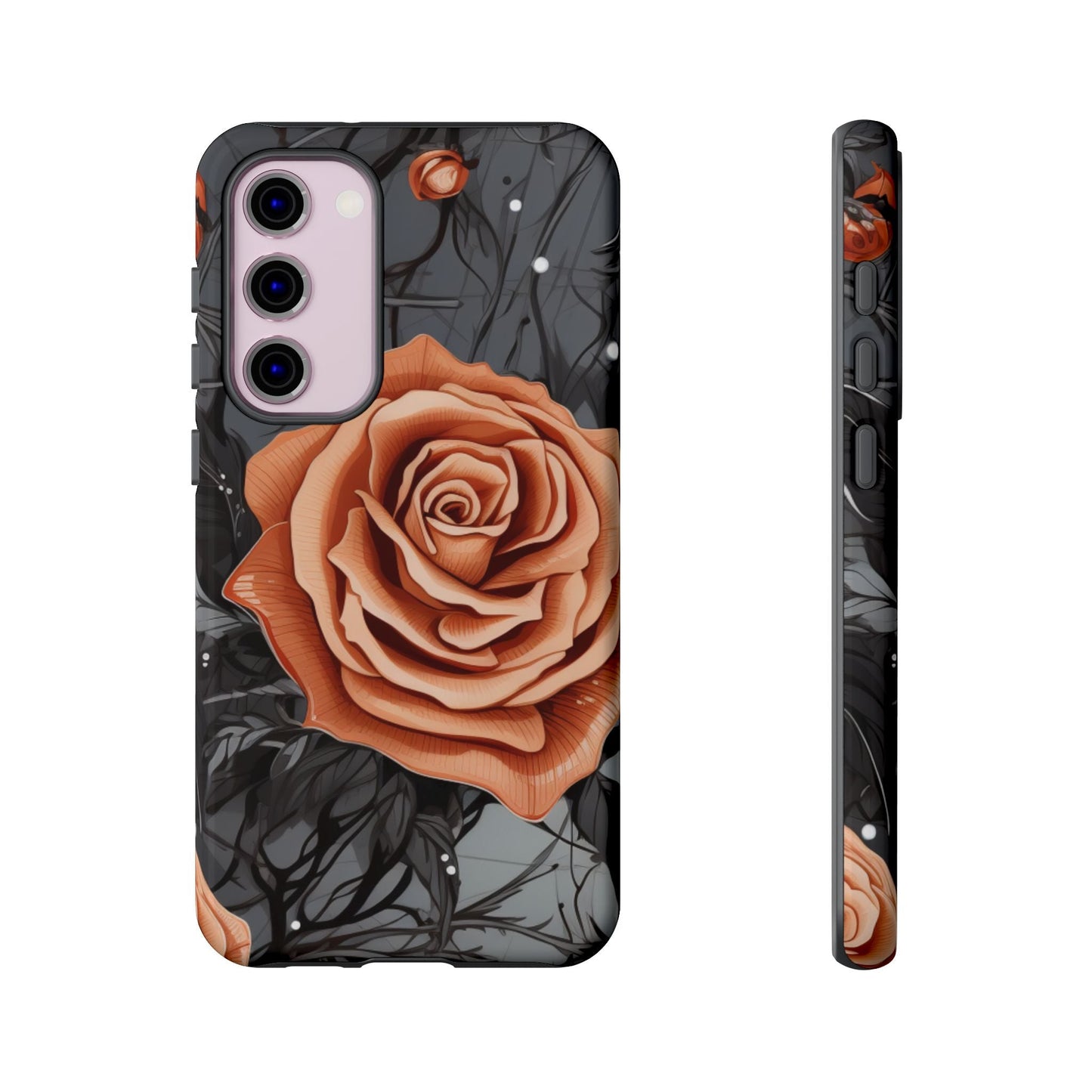 Gothic Orange Rose Samsung Galaxy Case - BOGO Cases