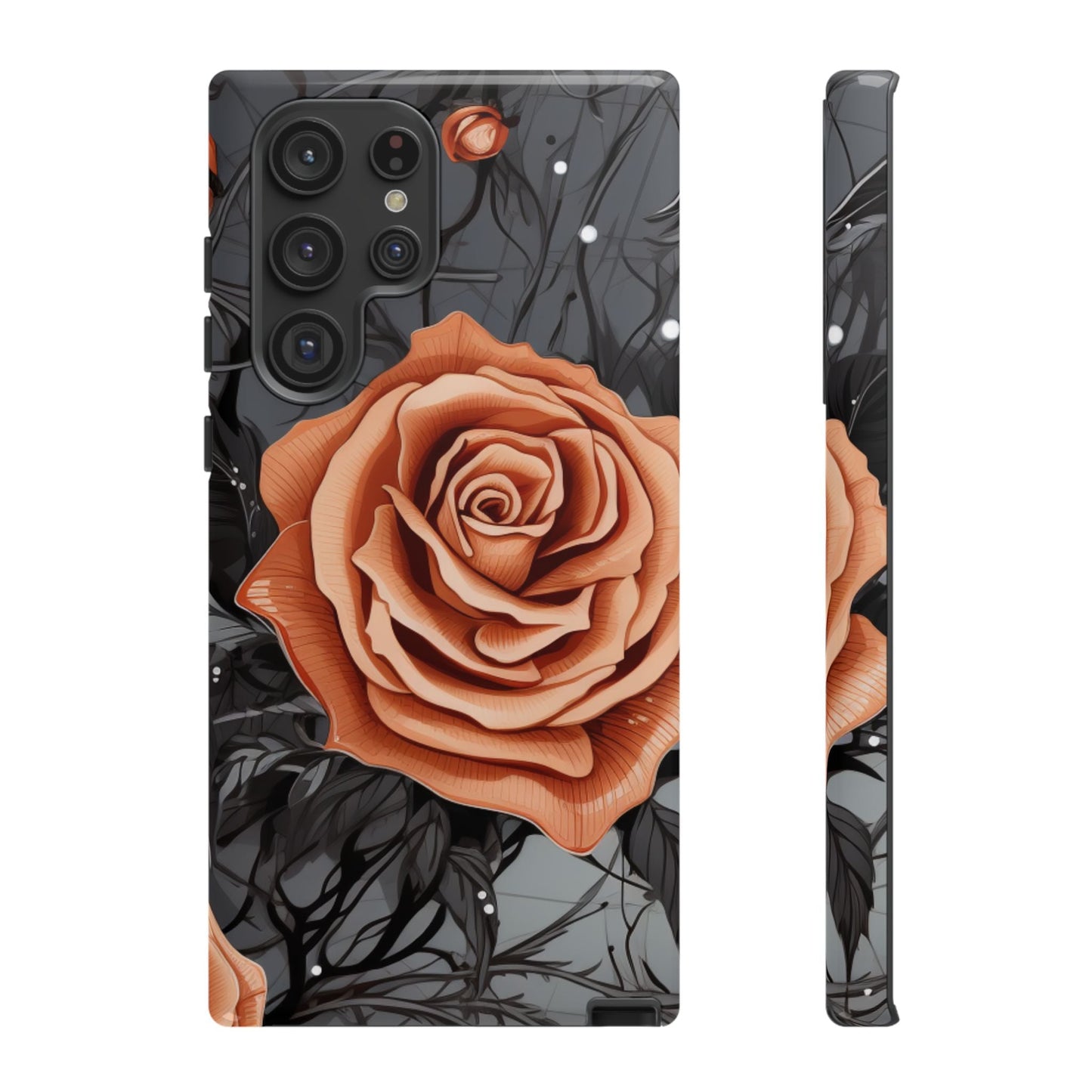 Gothic Orange Rose Samsung Galaxy Case - BOGO Cases