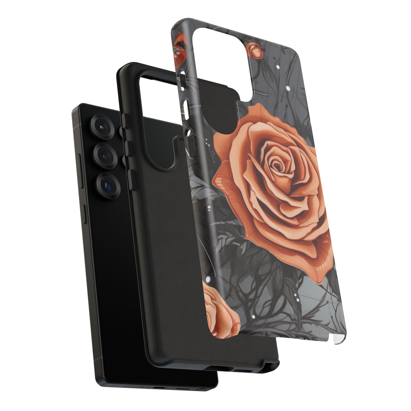Gothic Orange Rose Samsung Galaxy Case - BOGO Cases