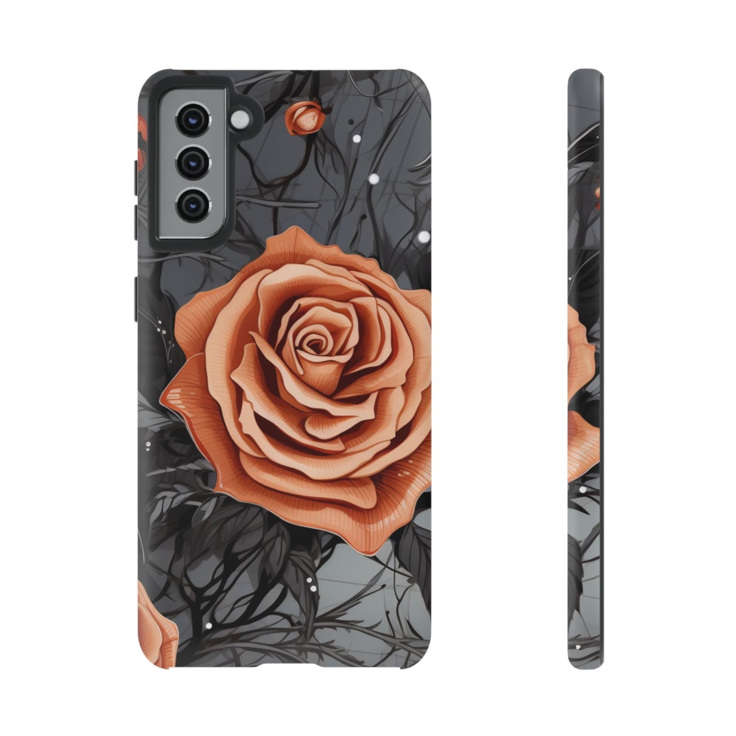 Gothic Orange Rose Samsung Galaxy Case - BOGO Cases