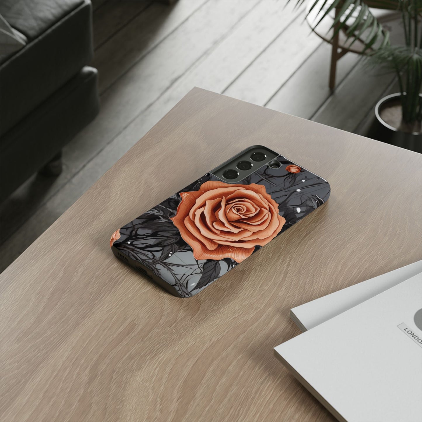Gothic Orange Rose Samsung Galaxy Case - BOGO Cases
