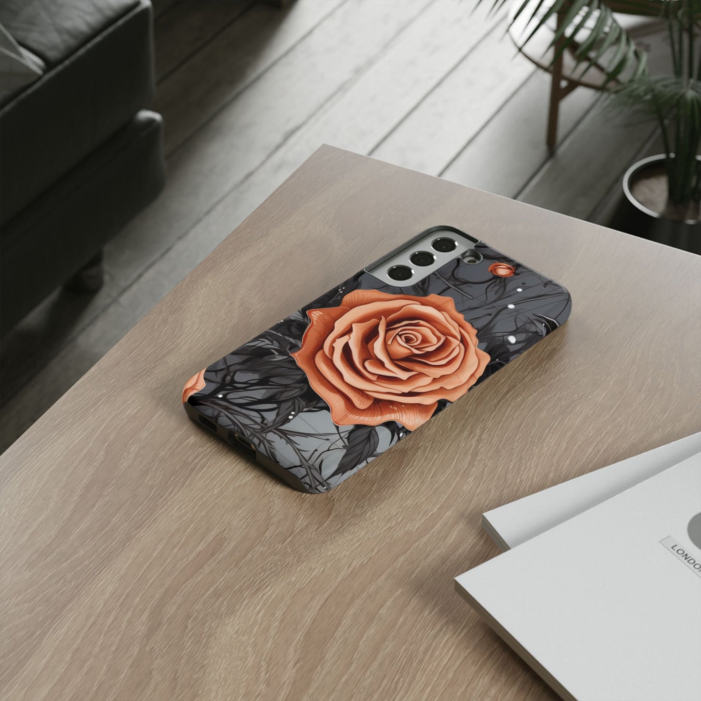 Gothic Orange Rose Samsung Galaxy Case - BOGO Cases