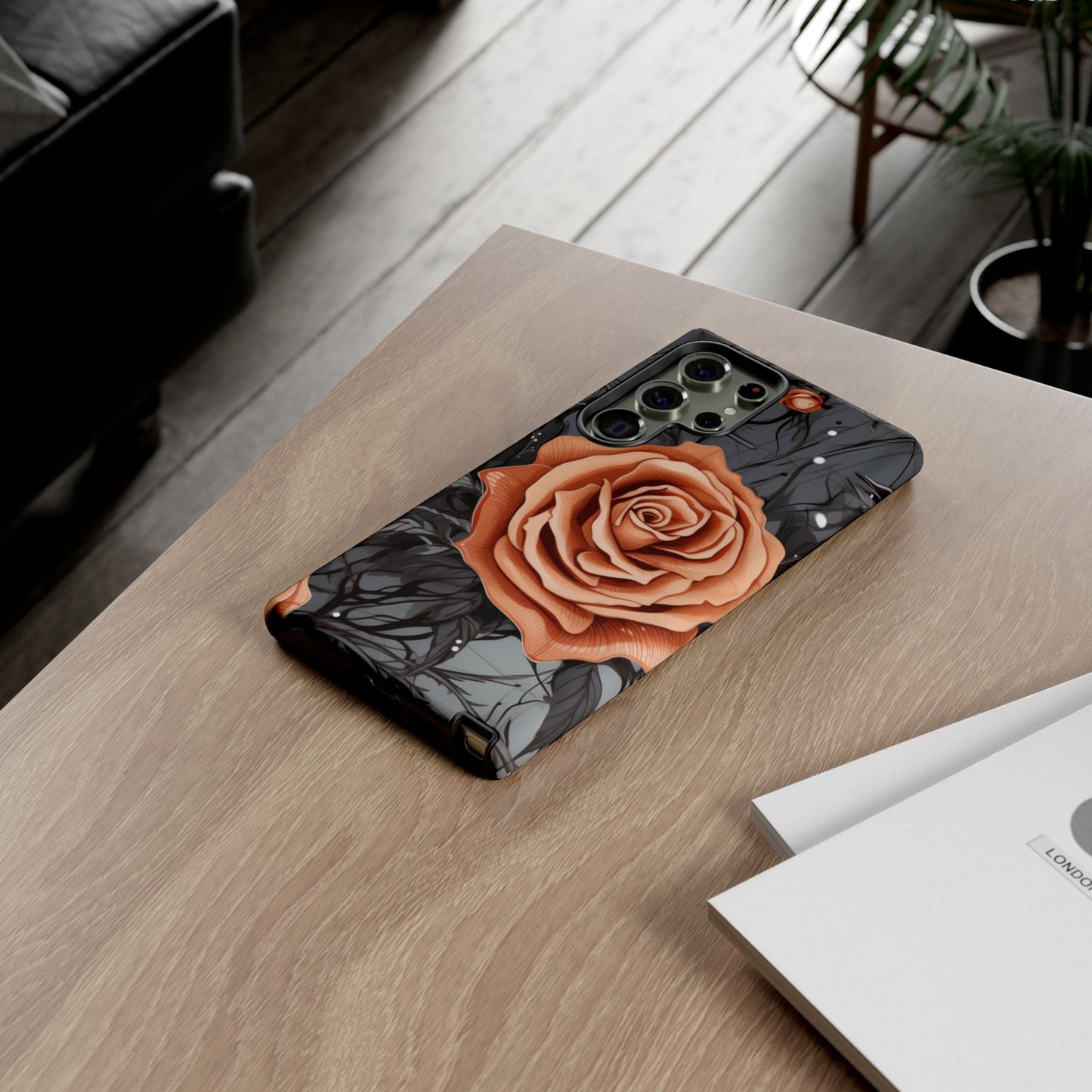 Gothic Orange Rose Samsung Galaxy Case - BOGO Cases