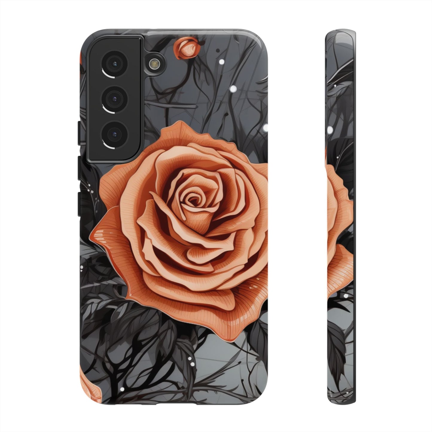 Gothic Orange Rose Samsung Galaxy Case - BOGO Cases