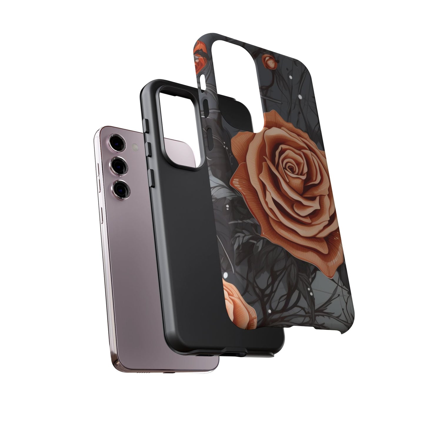 Gothic Orange Rose Samsung Galaxy Case - BOGO Cases