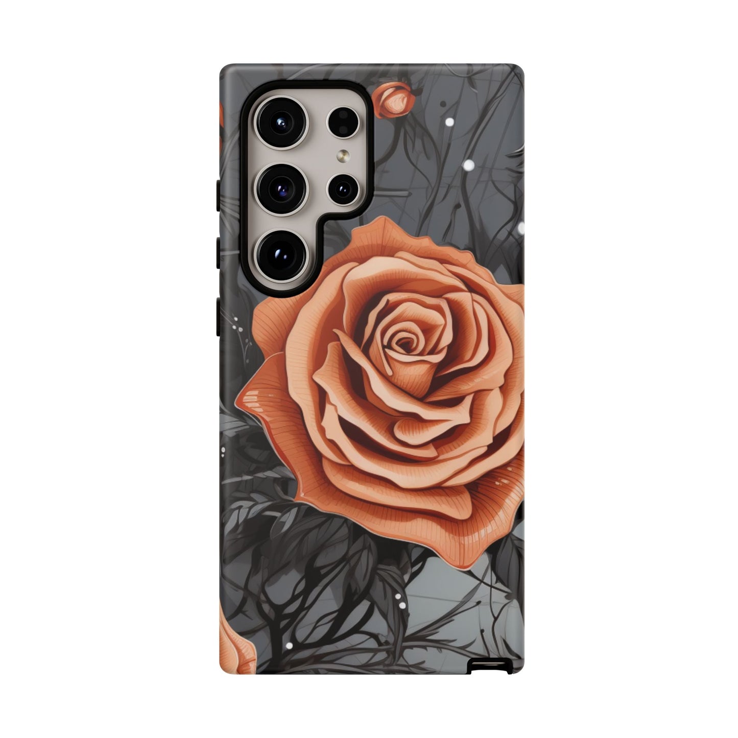 Gothic Orange Rose Samsung Galaxy Case - BOGO Cases