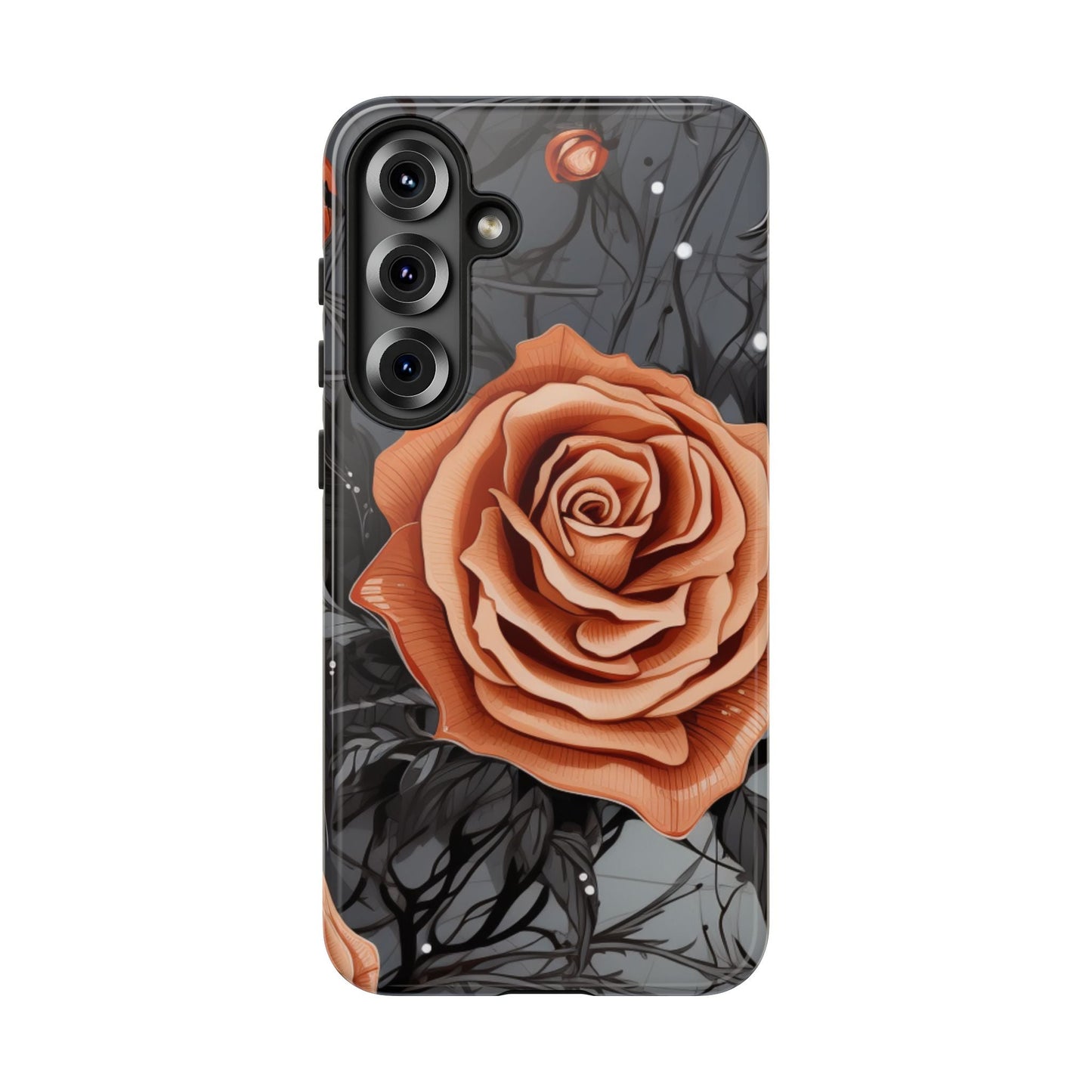 Gothic Orange Rose Samsung Galaxy Case - BOGO Cases