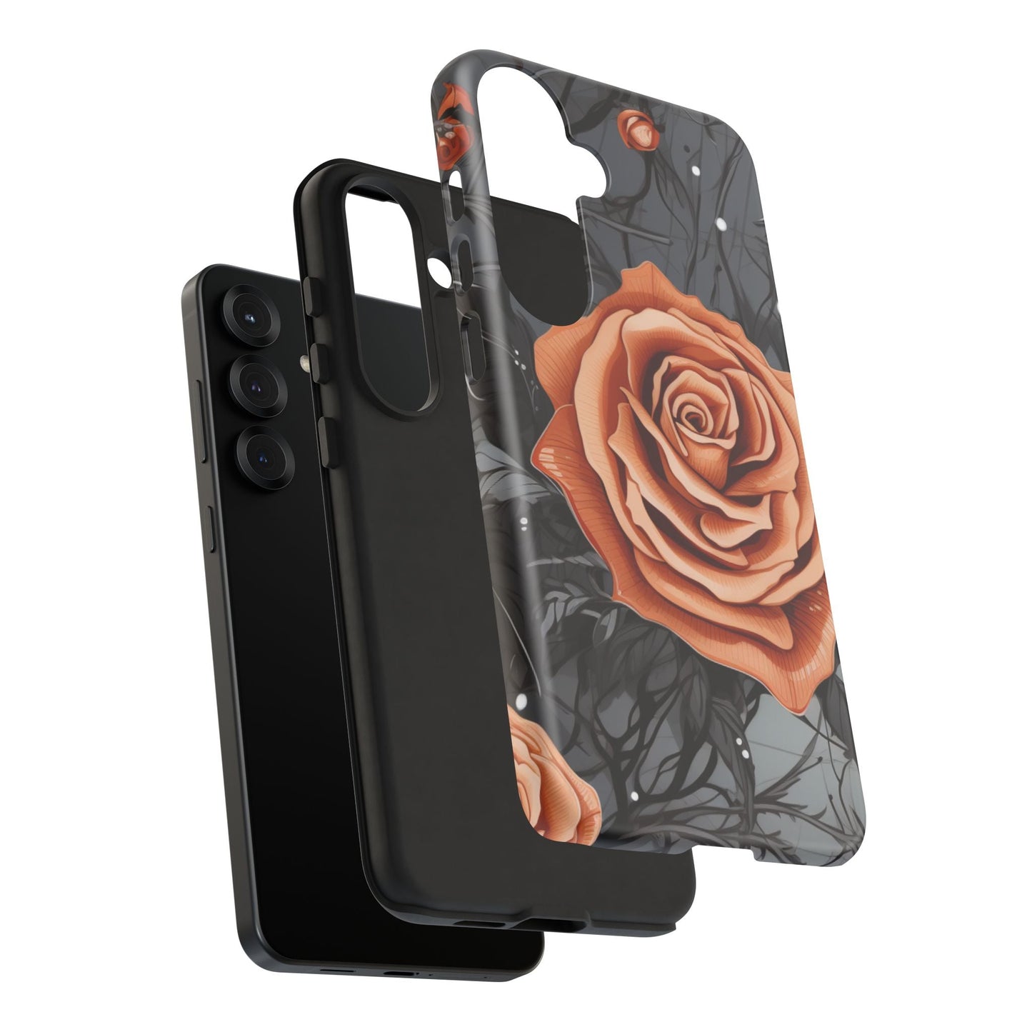 Gothic Orange Rose Samsung Galaxy Case - BOGO Cases